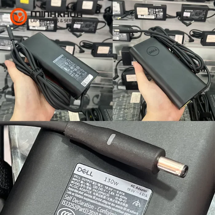 Sạc laptop Dell 130W 19.5V-6.7A kim nhỏ 4.5x3.0mm zin (1) Sạc Laptop Dell 130w 19.5v 6.7a Kim Nhỏ 4.5x3.0mm Zin (1)