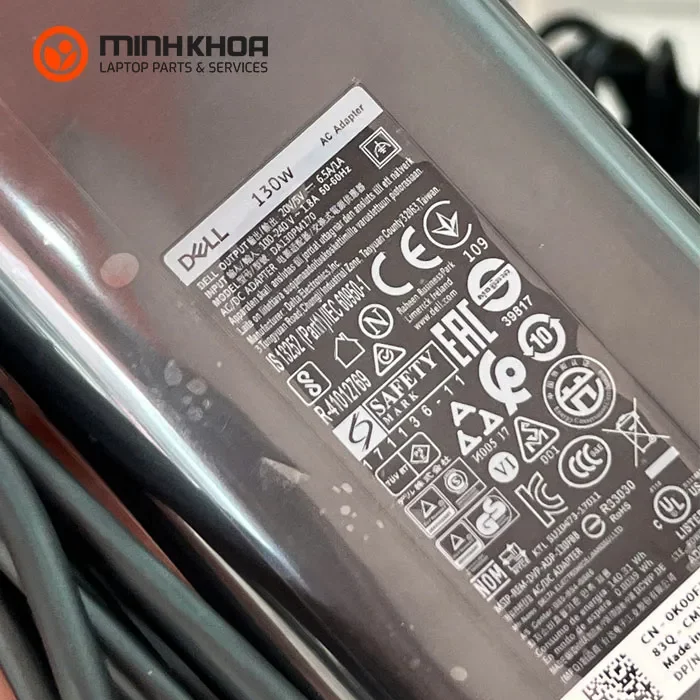 Sạc laptop Dell 20V- 6.5A 130W USB C OVAN Zin (2) Sạc Laptop Dell 20v 6.5a 130w Usb C Ovan Zin (2)