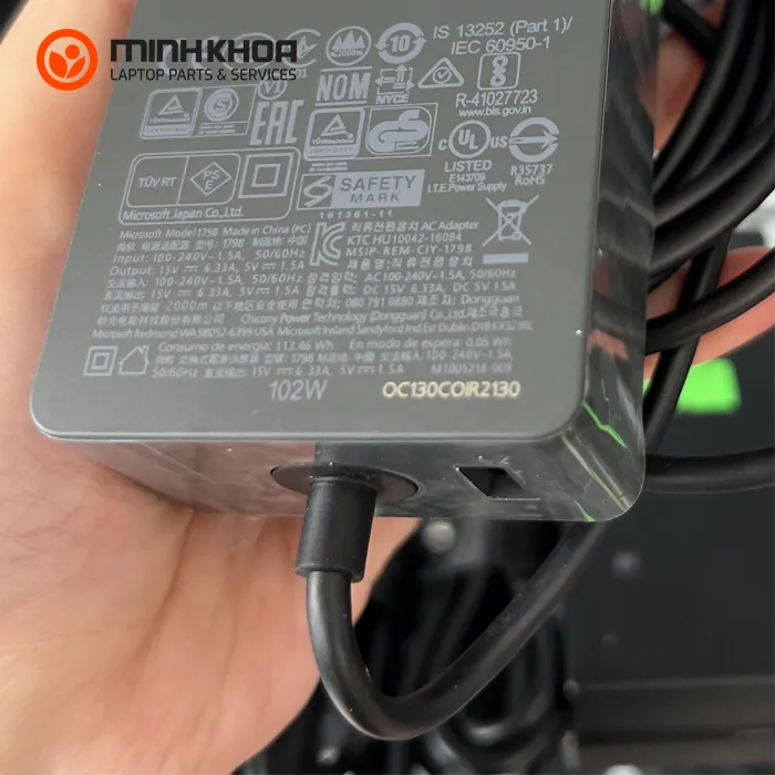 Sạc Microsoft Surface Book 15v 6.33a Zin (3)
