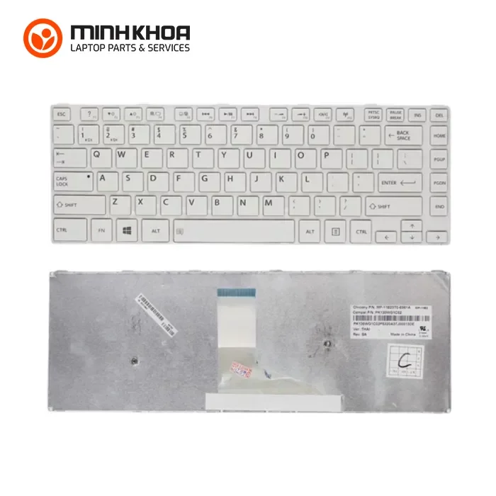 Bàn phím laptop Toshiba Satellite L40-A C40-A S40T – L40-A trắng Bàn Phím Laptop Toshiba Satellite L40 A C40 A S40t – L40 A Trắng