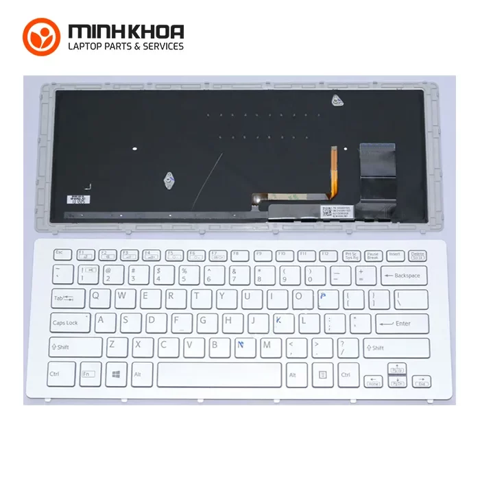 Bàn phím laptop zin Sony Vaio SVF15N (cáp phải) trắng Bàn Phím Laptop Zin Sony Vaio Svf15n (cáp Phải) Trắng