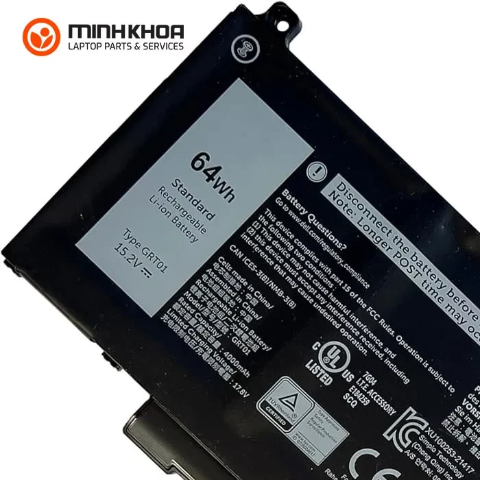Pin zin laptop Dell GRT01, Latitude 5421, 5431, 5521, 5531, Precision 3470, 3561, 3571, Alienware m17R5 AMD battery Pin Zin Laptop Dell Grt01, Latitude 5421, 5431, 5521, 5531, Precision 3470, 3561, 3571, Alienware M17r5 Amd Battery