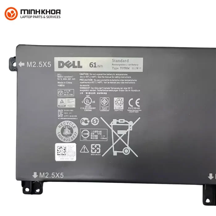 Pin zin laptop Dell XPS 9530 Precision M3800 T0TRM 61Wh , 245RR 91Wh Pin Zin Laptop Dell xps 9530 Precision M3800 T0trm 61wh , 245rr 91wh