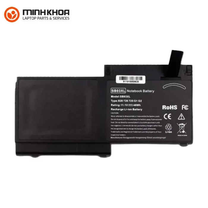 Pin zin laptop HP Elitebook SB03XL, 820G1, 820G2 (2) Pin Zin Laptop Hp elitebook Sb03xl, 820g1, 820g2 (2)