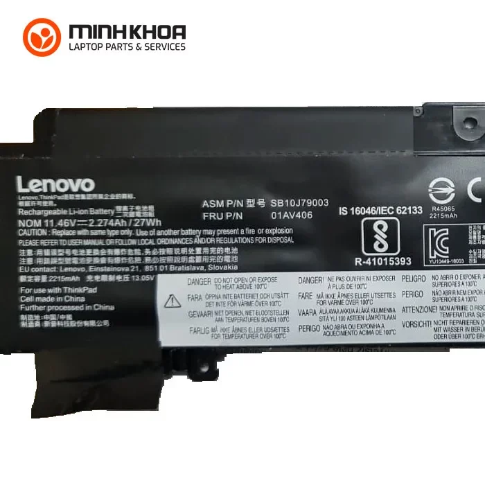 Pin zin laptop Lenovo Thinkpad T460s, SB10J79003 ngắn, T470S (1) Pin Zin Laptop Lenovo Thinkpad t460s, Sb10j79003 Ngắn, T470s (1)