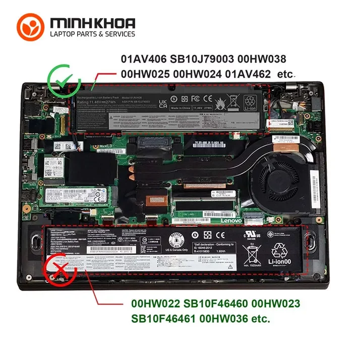 Pin zin laptop Lenovo Thinkpad T460s, SB10J79003 ngắn, T470S (3) Pin Zin Laptop Lenovo Thinkpad T460s, Sb10j79003 Ngắn, T470s (3)