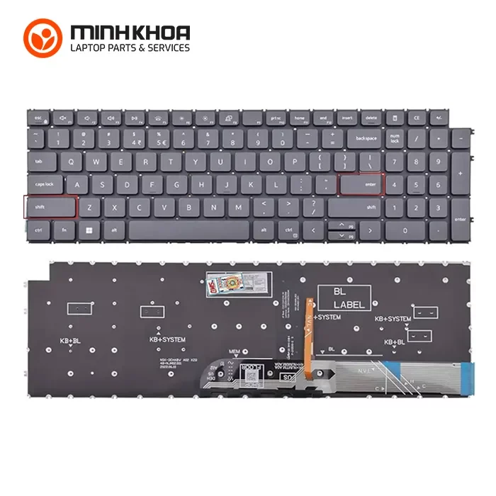 Bàn phím zin laptop Dell Inspiron 3511 xám 3520 - Vostro 3510 INS 5515 khuyết nguồn Bàn Phím Zin Laptop Dell Inspiron 3511 Xám 3520 Vostro 3510 Ins 5515 Khuyết Nguồn