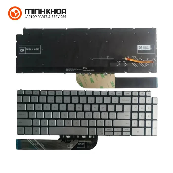 Bàn phím zin laptop Dell Inspiron 5584 xám khuyết nguồn Bàn Phím Zin Laptop Dell Inspiron 5584 Xám Khuyết Nguồn