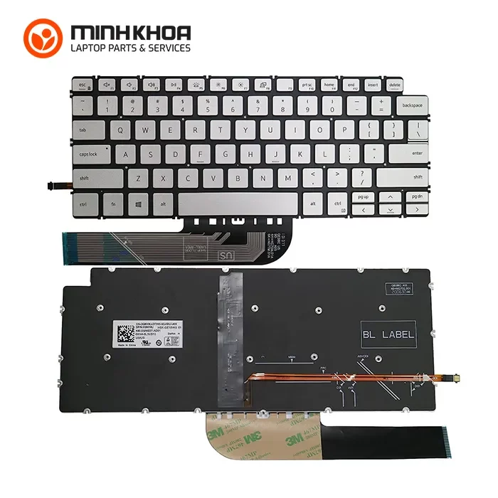 Bàn phím zin laptop Dell Vostro 7491, 7391, V5490, 3400, 3401, 3405, 5301, E3410 khuyết nguồn bạc Bàn Phím Zin Laptop Dell Vostro 7491, 7391, V5490, 3400, 3401, 3405, 5301, E3410 Khuyết Nguồn Bạc