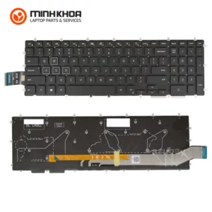 Bàn Phím Zin Led 7 Màu Laptop Dell Gaming Rgb M15r1, M17r1, G5 5500 G7 0xwh68