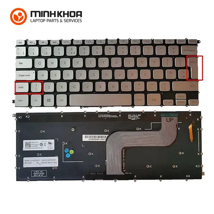 Bàn phím zin led laptop Dell Inspiron 14 7437 US Bàn Phím Zin Led Laptop Dell Inspiron 14 7437 Us
