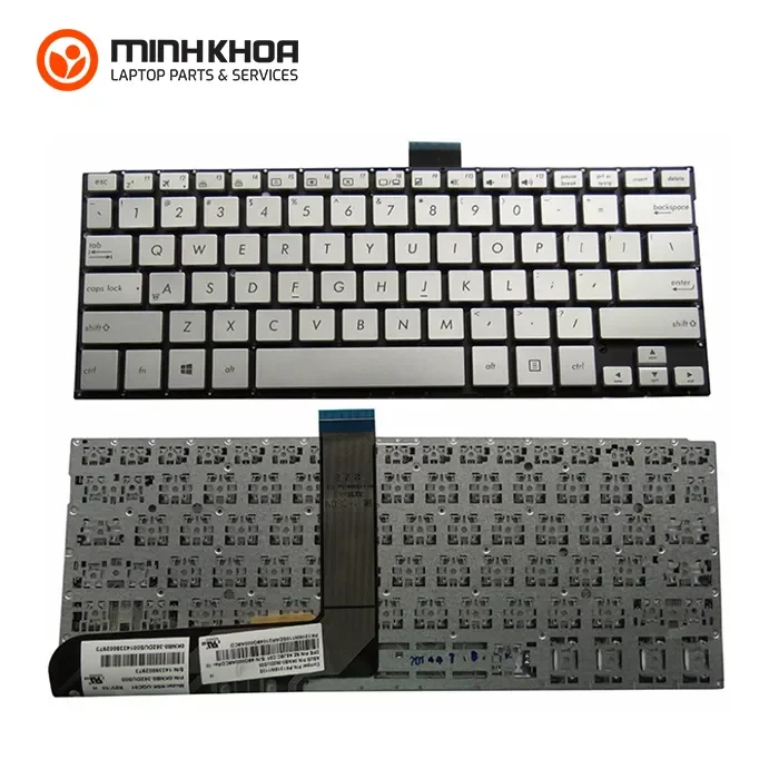 Bàn phím laptop Asus Vivobook TP300, TP301, Q302, Q304 – TP300 bạc Bàn Phím Laptop Asus Vivobook tp300, Tp301, Q302, Q304 – Tp300 Bạc