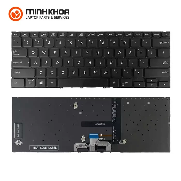 Bàn Phím Led Laptop Asus Zenbook Ux433, Ux433fa, Ux433fn đen