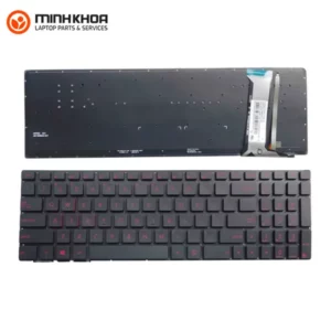 Bàn Phím Zin Led Laptop Asus Rog Gl552, G551 đen