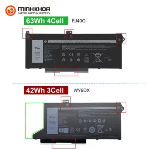 Pin Laptop Zin Dell Latitude 5420 5520, Precision 3560, Rj40g 63wh, Wy9dx 42wh