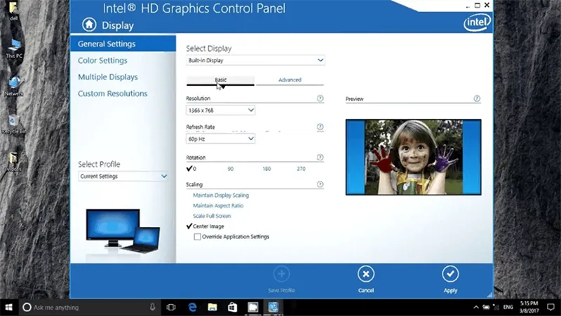 Cách Chỉnh Intel Hd Graphics Control Panel (12)