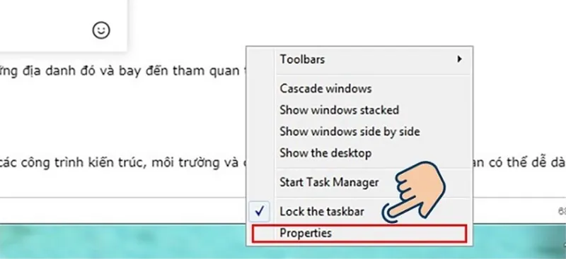 Cách Tắt Thanh Taskbar (2)