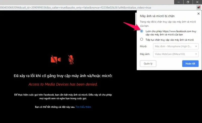 Lỗi Gọi Video Trên Facebook Không Thấy Hình Trên Laptop (22)
