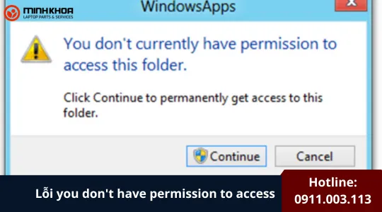 Lỗi You Don't Have Permission To Access (3)