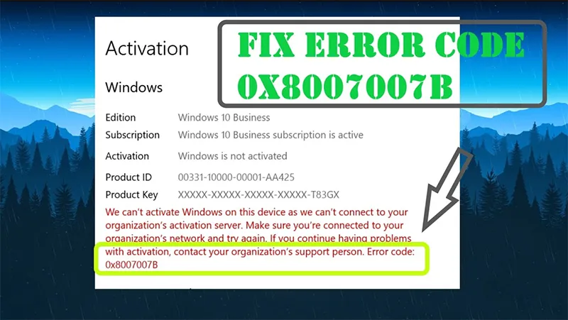 Sửa Lỗi Error Code 0x8007007b (16)