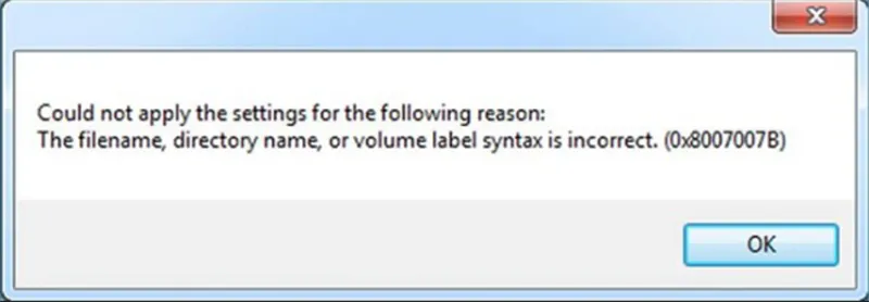 Sửa Lỗi The Filename Directory Name Or Volume Label Syntax Is Incorrect (8+ Cách Fix) (5)