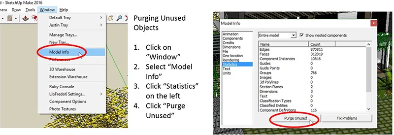 Cách Làm Nhẹ File Sketchup (1)