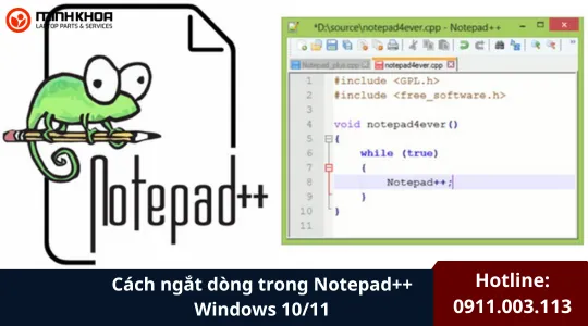 Cách Ngắt Dòng Trong Notepad++ Windows 1011 (3)