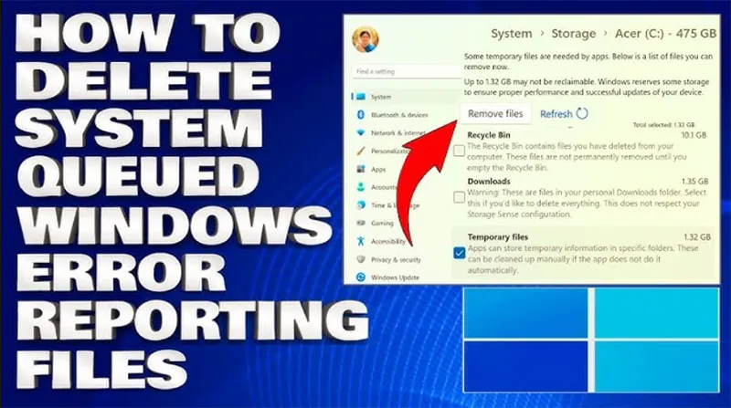 Cách Xóa Tệp Windows Error Reporting Files (6)