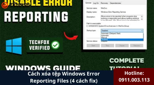 Cách Xóa Tệp Windows Error Reporting Files (8)