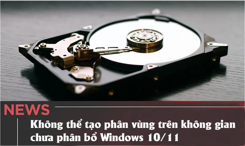 Không Thể Tạo Phân Vùng Trên Không Gian Chưa Phân Bổ Windows 1011 (2)