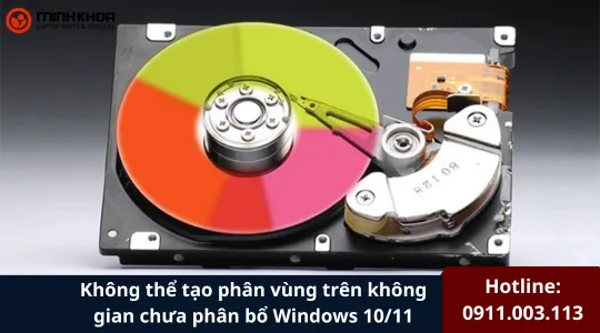 Không Thể Tạo Phân Vùng Trên Không Gian Chưa Phân Bổ Windows 1011 (3)