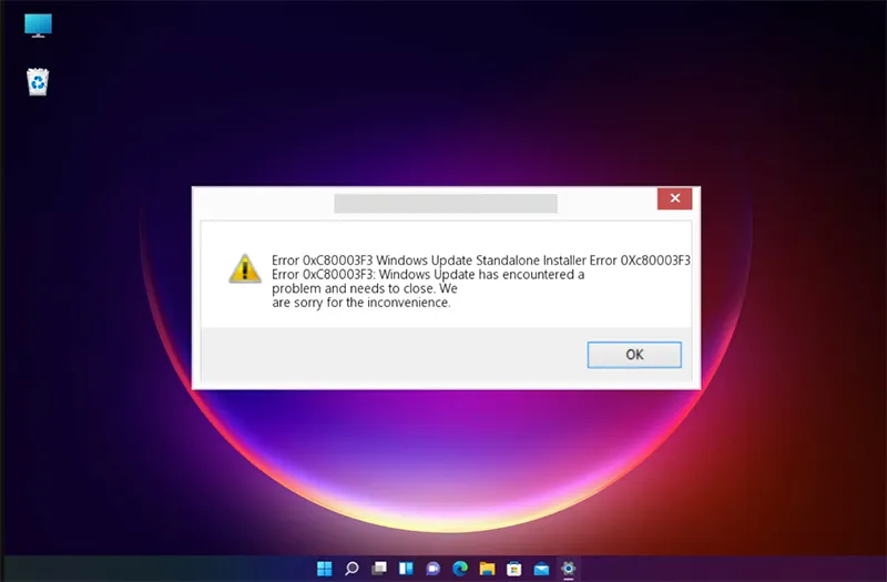 Lỗi 0xc80003f3 Của Windows Update (1)