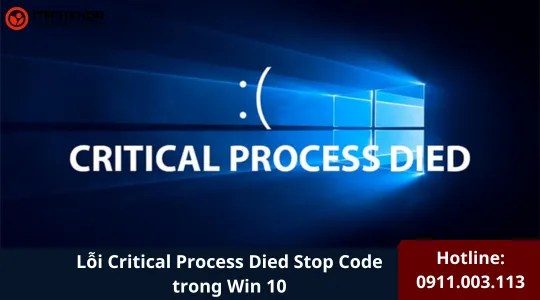 Lỗi Critical Process Died Stop Code Trong Win 10 (3)