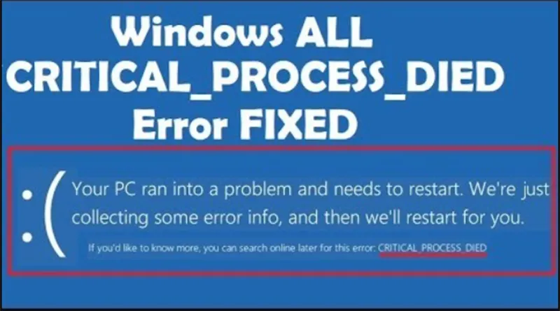 Lỗi Critical Process Died Stop Code Trong Win 10 (6)