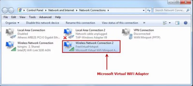 Microsoft Virtual Wifi Miniport Adapter Windows 10 (2)