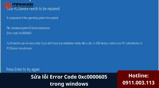 Sửa Lỗi Error Code 0xc0000605 Trong Windows (3)