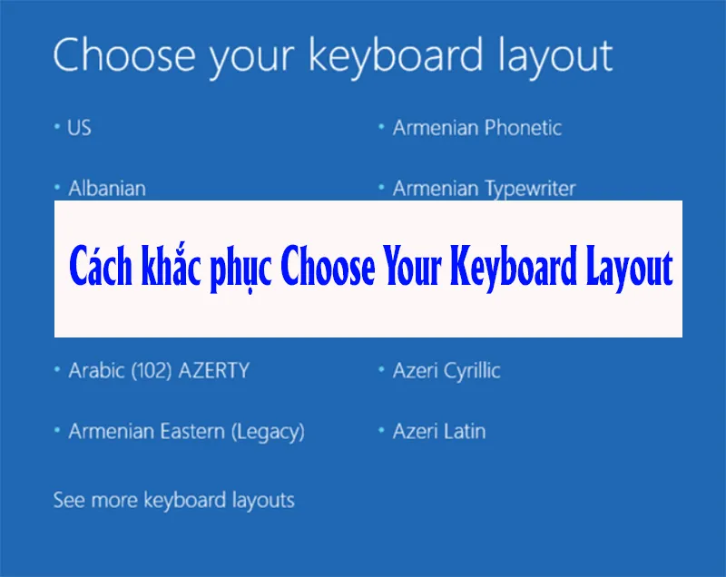 Cách Khắc Phục Lỗi Choose Your Keyboard Layout (9)