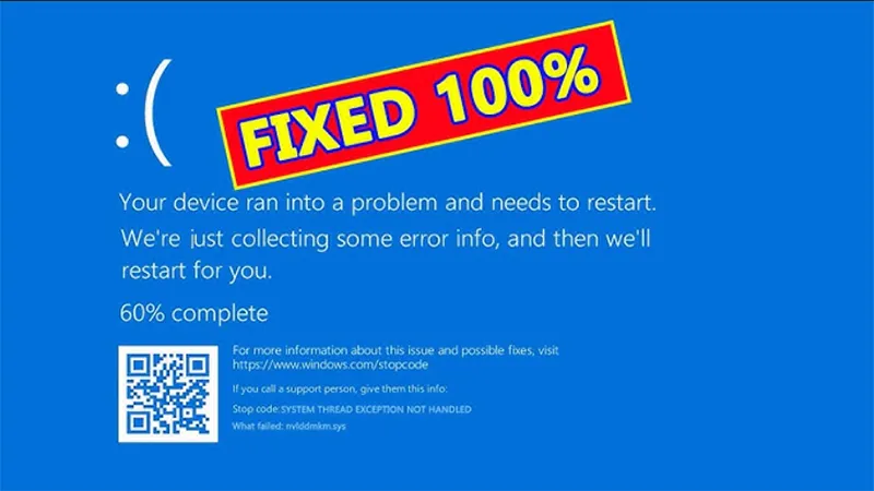 Lỗi Bsod System Thread Exception Not Handled (7 Cách Fix) (7)