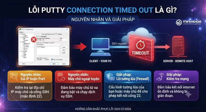 Lỗi Putty Connection Timed Out (cách Khắc Phục) (1)