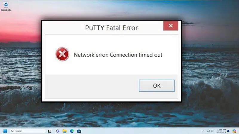 Cách Khắc Phục Putty Connection Timed Out (8)