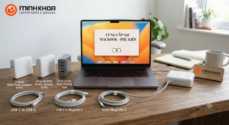Cung Cấp Sạc Macbook Tại Kho Linh Kiện Minh Khoa (2)