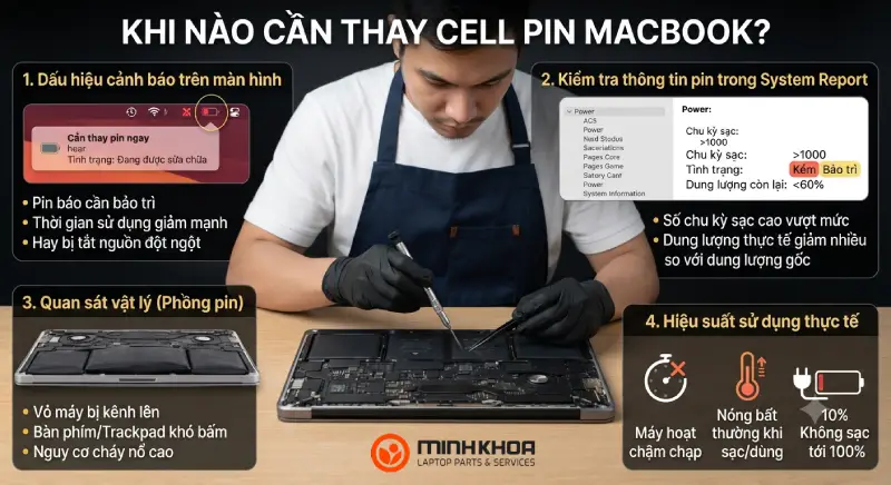 Thay Cell Pin Macbook Cũ (từ A đến Z) (3)
