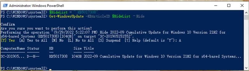 Cài đặt Windows Updates Với Powershell (10)
