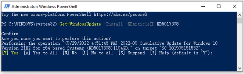 Cài đặt Windows Updates Với Powershell (6)
