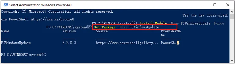 Cài đặt Windows Updates Với Powershell (7)