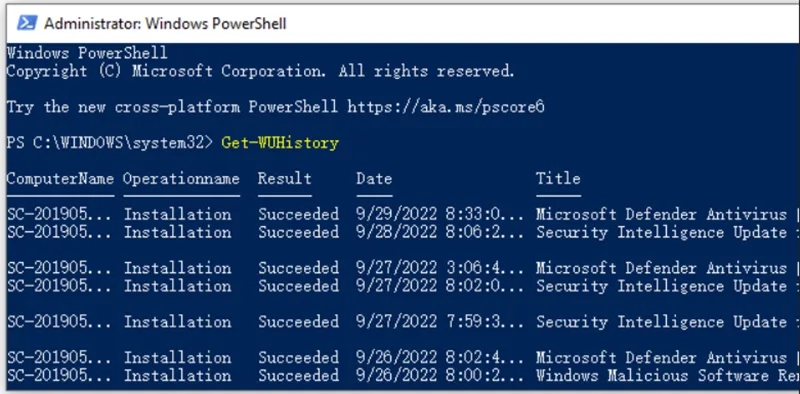 Cài đặt Windows Updates Với Powershell (8)