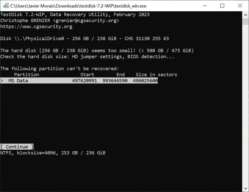 Phần Mềm Testdisk (4)