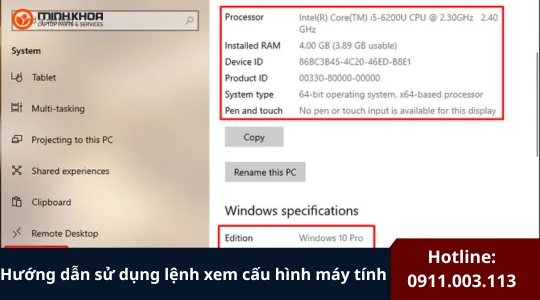 Lệnh Xem Cấu Hình Máy Tính (18)