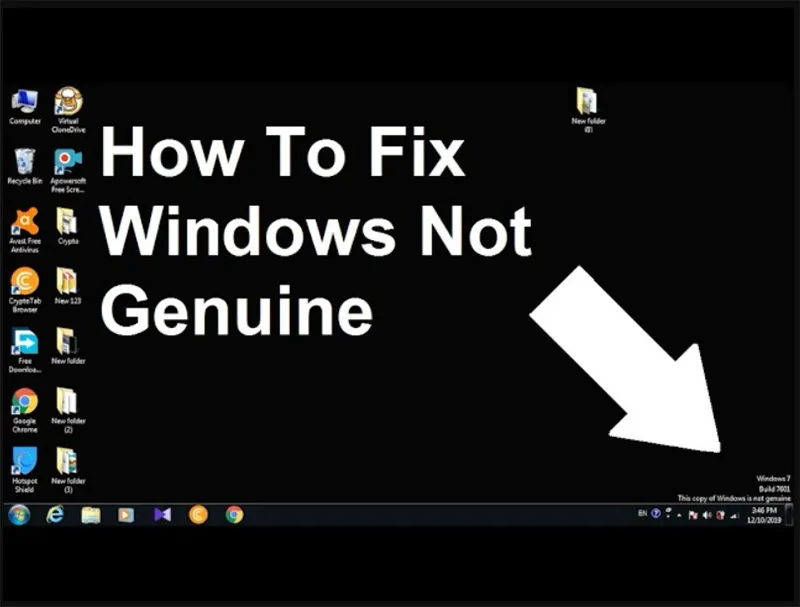 Lỗi Windows 7 Build 7601 This Copy Of Windows Is Not Genuine (1)