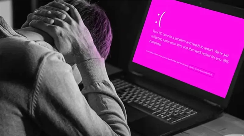 Màn Hình Laptop Bị Màu Hồng (1)